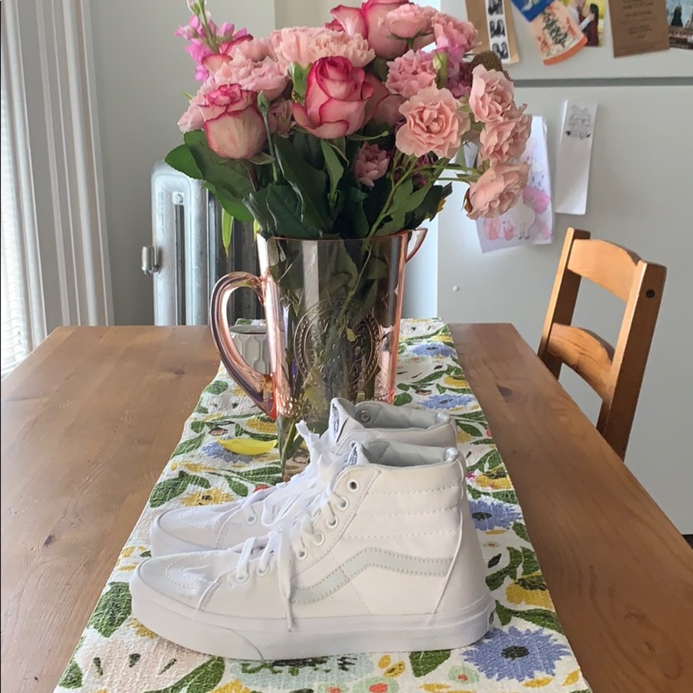 Vans SK8 High Top White Sneakers